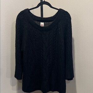 Faded Glory Black Knit Sweater